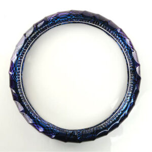 Mirror Snake Blue Steering Wheel Cover