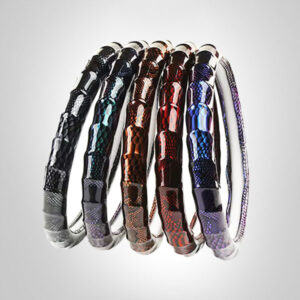 Shiny Car Grip Cover Artificial Leather Dragon Pattern