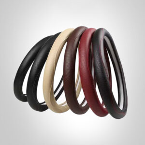 Simple Leather Car Steering Wheel Cover