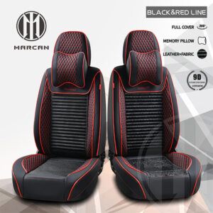 Black&Red Dual-Purpose Car Seat Cushion