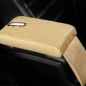 Car Armrest Pad with Tissue and Phone Pocket