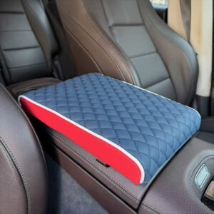 Colorblock PU Leather Armrest Pad