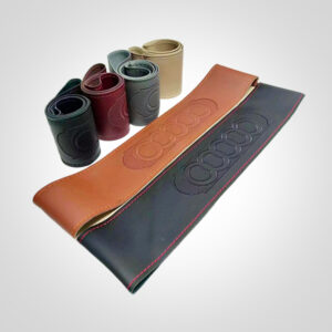 Soft Leather Hand-Stitched Steering Wheel Cover