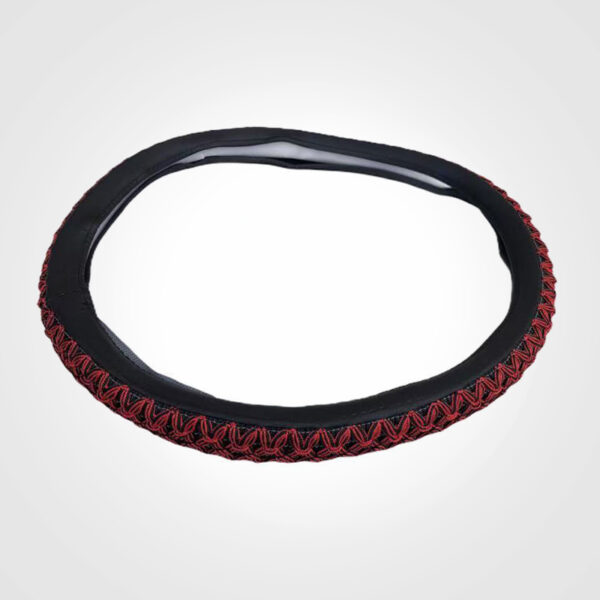Red Woven Steering Wheel Cover
