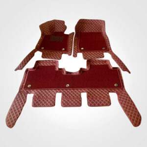 Red Waterproof Leather Car Floor Mat