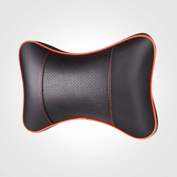 Removable PU Leather Car Neck Pillow