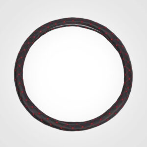 Truck Steering Wheel Cover with Red Seams
