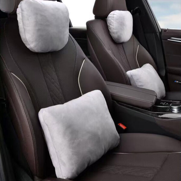 Plush Car Waist Pillow