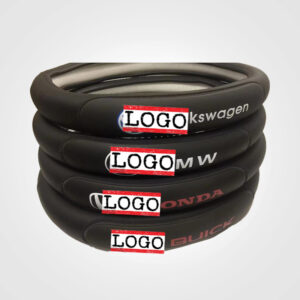 Black Car Steering Wheel Cover
