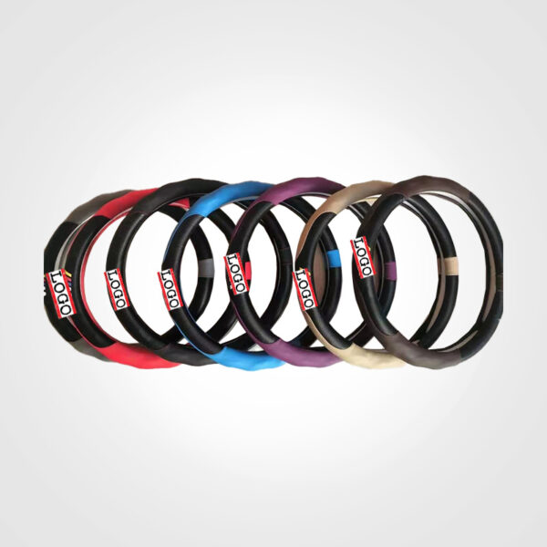 Leather Car Steering Wheel Cover