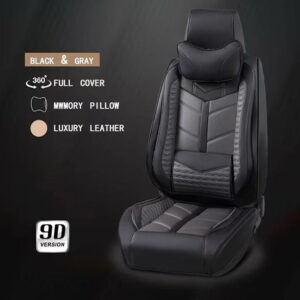Black Waterproof Leather Car Cover